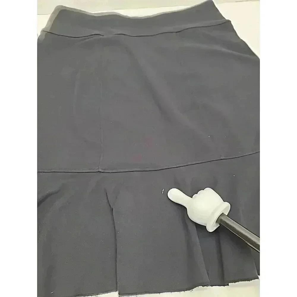 Athleta Knit Skirt Women's Size Small Black Ruffle Skirt - Picture 4 of 9